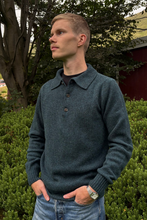 Load image into Gallery viewer, Polo sweater petroleum