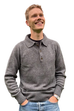 Load image into Gallery viewer, Polo sweater grey