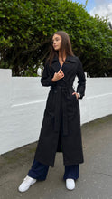 Load image into Gallery viewer, Denim trench coat