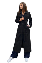 Load image into Gallery viewer, Denim trench coat