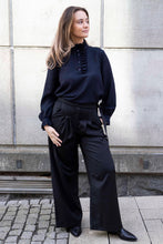 Load image into Gallery viewer, Black wool trousers