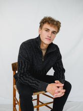Load image into Gallery viewer, Patterned zip neck jumper