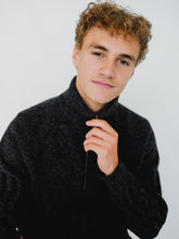 Load image into Gallery viewer, Patterned zip neck jumper