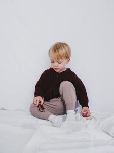 Rib knit jumper
