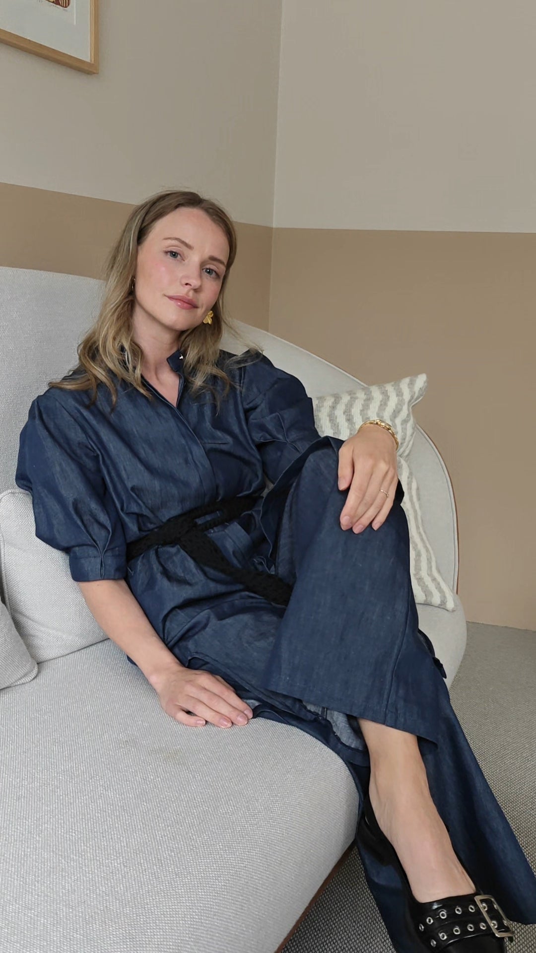 Denim shirt dress