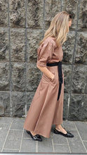 Load image into Gallery viewer, Brown cotton skirt
