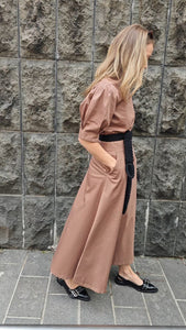 Brown cotton skirt