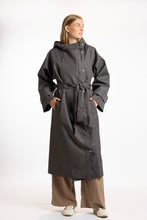 Load image into Gallery viewer, Waterproof trench coat dark grey
