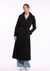 Trench coat in black