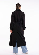 Load image into Gallery viewer, Trench coat in black
