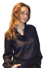 Load image into Gallery viewer, Navy wool shirt
