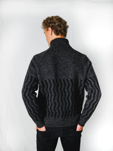 Load image into Gallery viewer, Patterned zip neck jumper
