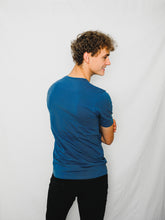Load image into Gallery viewer, Organic cotton t-shirt in blue
