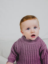 Load image into Gallery viewer, Rib Knit jumper in purple
