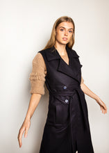 Load image into Gallery viewer, Woolen trench waistcoat
